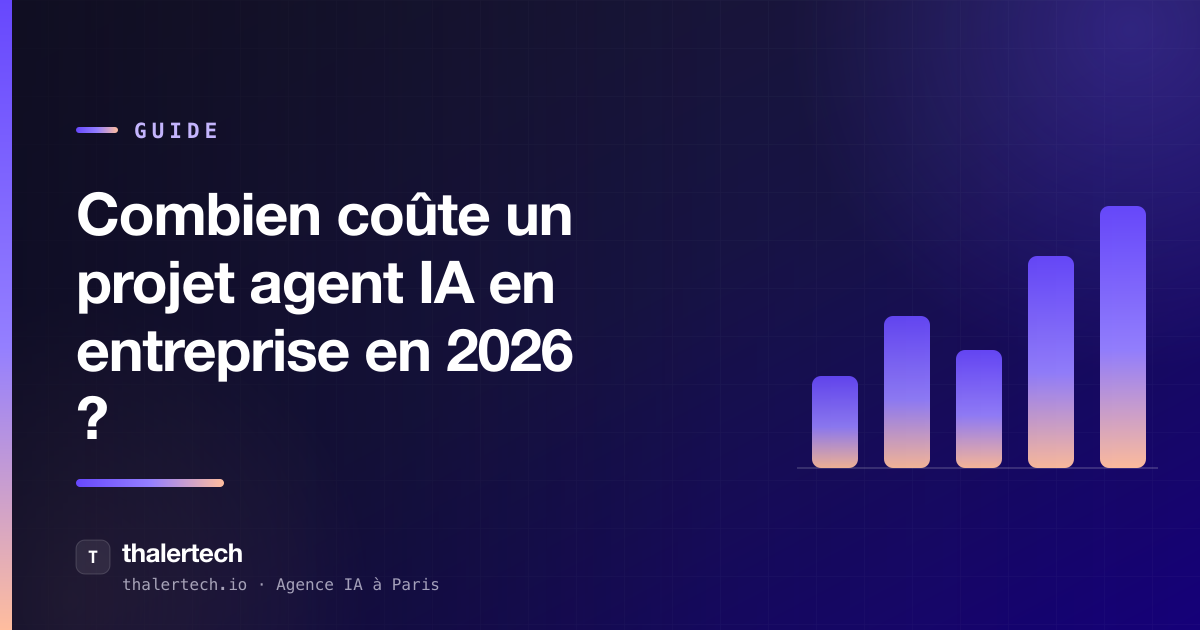 Combien coûte un projet agent IA en entreprise en 2026 ?